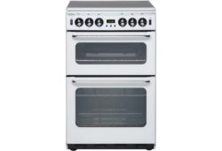 New World 550TSIDOMW Double Gas Cooker - White.